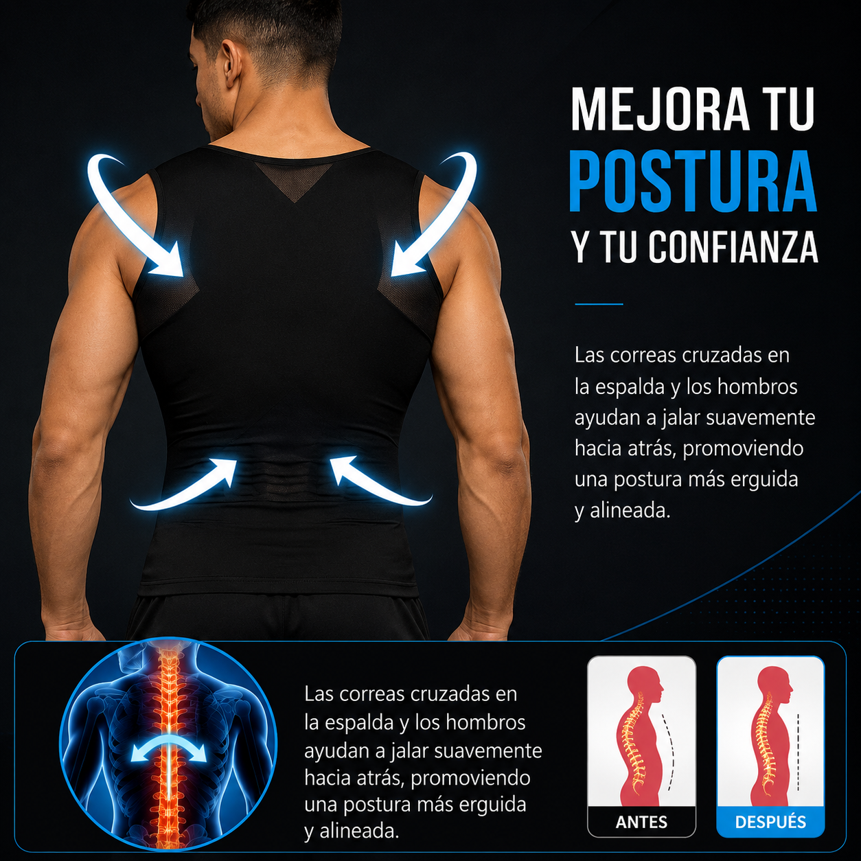 Chaleco Faja de Compresión Masculina