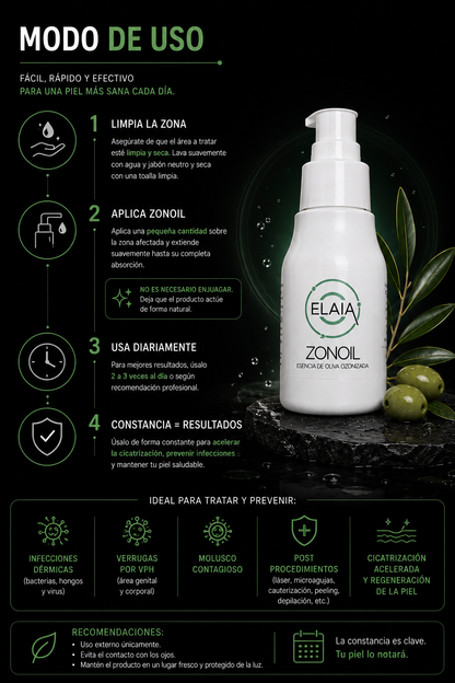Aceite Ozonizado | Cuidado Tópico para Piel
