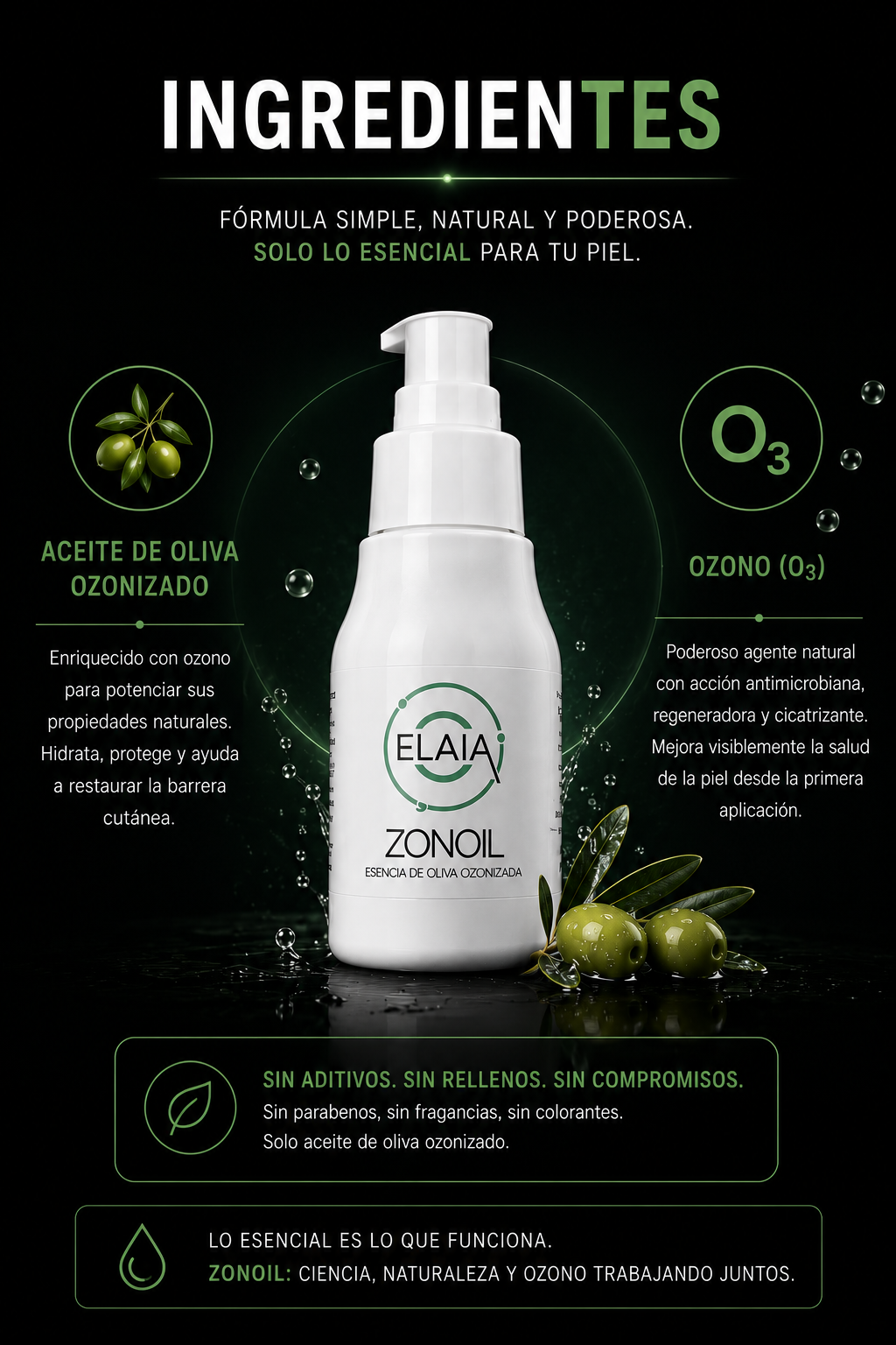 Aceite Ozonizado | Cuidado Tópico para Piel