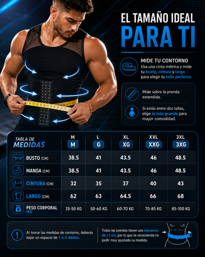 Chaleco Faja de Compresión Masculina